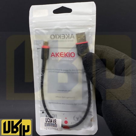 تصویر  کابل کوتاه تبدیل USB به MICROUSB  برند AKEKIO مدل UC04 V8