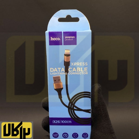 تصویر  کابل تبدیل USB به لایتینگ هوکو مدل X26 طول 1 متر