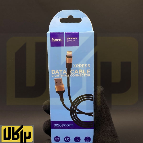 تصویر  کابل تبدیل USB به لایتینگ هوکو مدل X26 طول 1 متر