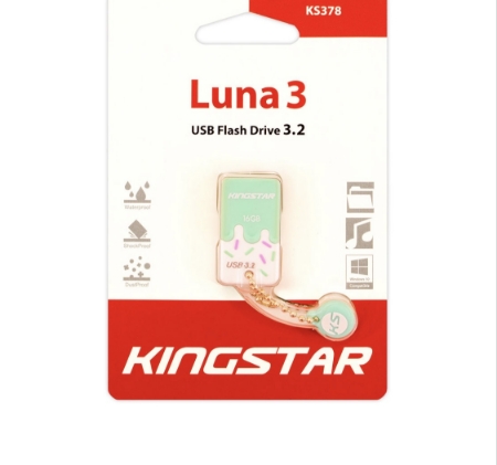 تصویر  فلش مموری کینگ استار مدل KS378 LUNA 3 ظرفیت ۱۶ گیگابایت