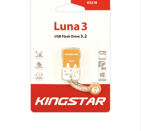 تصویر  فلش مموری کینگ استار مدل KS378 LUNA 3 ظرفیت ۱۶ گیگابایت