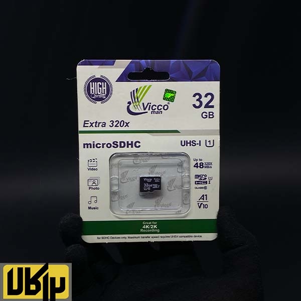 تصویر  کارت حافظه microSDHC ویکومن مدل Extra 320X کلاس 10 استاندارد UHS-I U1 سرعت 48MBps ظرفیت ۳۲ گیگابایت