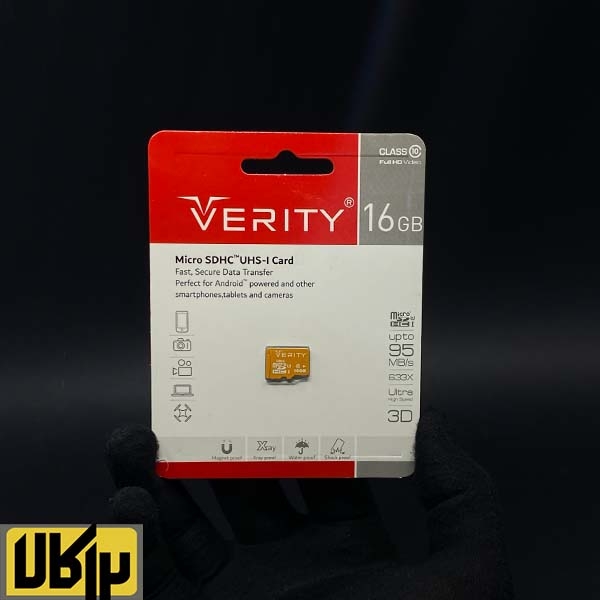 تصویر  VERITY MicroSDHC Class 10 U1 95MB/S Memory Card 16GB