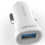 تصویر  شارژر فندکی الدینیو مدل DL-C17 همراه با کابل microUSB