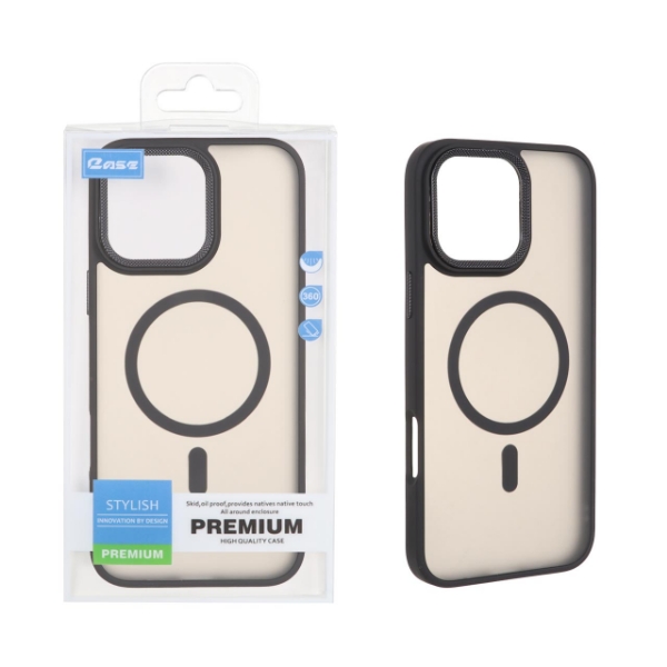 تصویر  قاب اورجینال مات لنز کربن Magsafe مدل Apple iPhone 16 Pro Max - مشکی