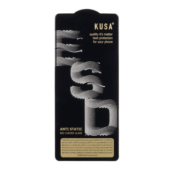 تصویر  محافظ صفحه نمایش شیشه ای Full Cover Kusa Anti Static ESD مدل Xioami Poco x5 pro  