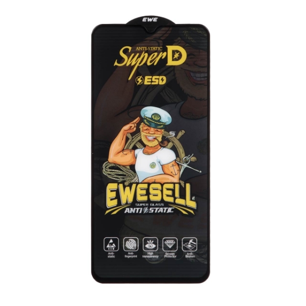 تصویر  محافظ صفحه نمایش شیشه ای Full Cover Super D Esd Ewesell مدل Xiaomi Redmi Note 8 Pro 