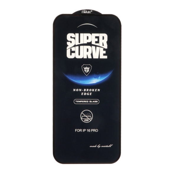 تصویر  محافظ صفحه نمایش شیشه ای Full Cover ESD SUPER CURVE Mietubl مدل Apple iPhone 16 Pro - مشکی