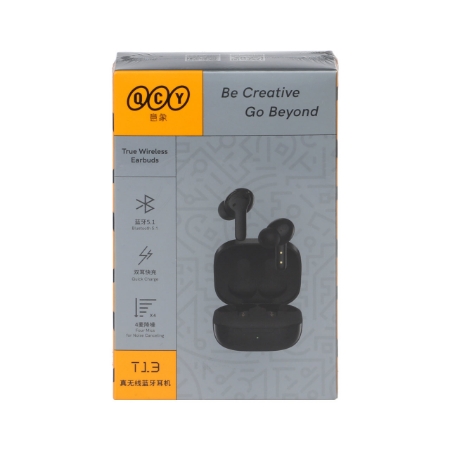 تصویر  ایرفون بی سیم QCY مدل T13- مشکی (گارانتی شش ماهه شرکتی)