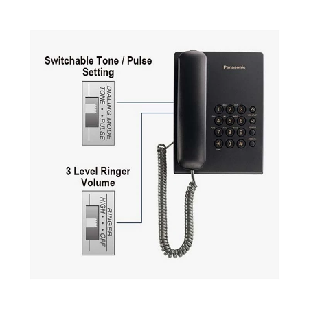 تصویر  تلفن پاناسونیک مدل KX-TS500FX