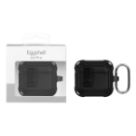 تصویر  کیس ایرپاد Eggshell Original قفل دار Airpods 4 - مشکی