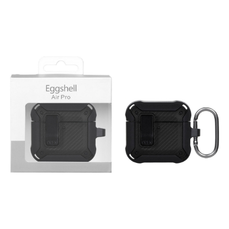 تصویر  کیس ایرپاد Eggshell Original قفل دار Airpods 4 - مشکی