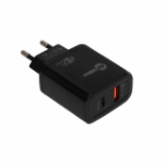 تصویر  شارژر دیواری سوپر فست و PD دو پورت Miller مدل M-72 38W به همراه کابل شارژ Type-C - مشکی