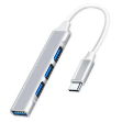 تصویر  هاب 4 پورت USB-C مدل SUPER FAST TYPE-C