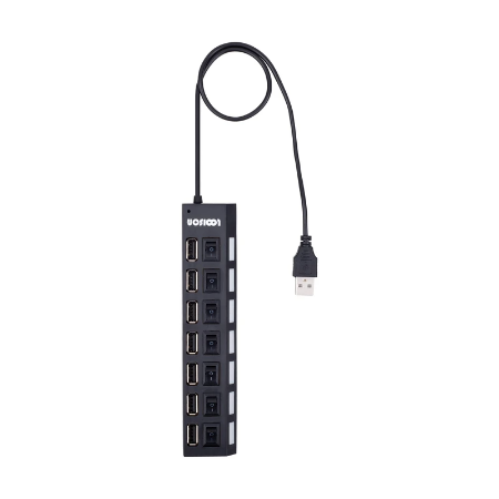 تصویر  هاب 7 پورت USB 2.0 لویی سان مدل HI SPEED