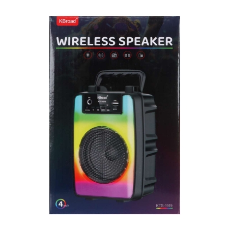 تصویر  اسپیکر بی سیم BIG SOUND مدل KTS-1919 - مشکی