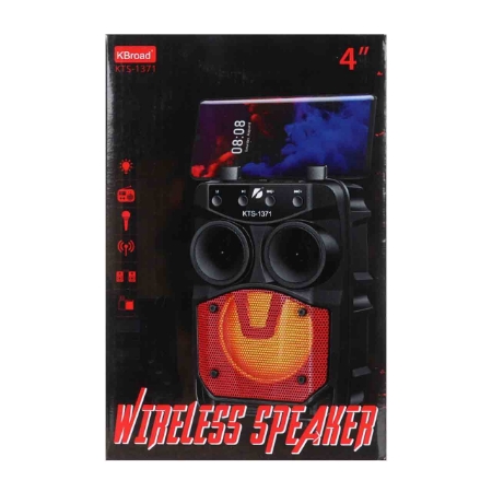 تصویر  اسپیکر بی سیم BIG SOUND مدل KTS-1371 - مشکی