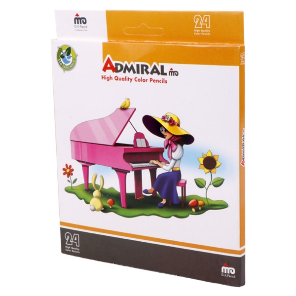 تصویر  مداد رنگی 24 رنگ آدمیرال Admiral 761C