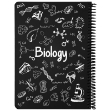 تصویر  دفتر سیمی 100 برگ طرح biology  دات نوت 