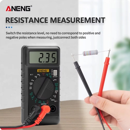تصویر  مولتی متر دیجیتال Aneng DT-182 سایز مینی