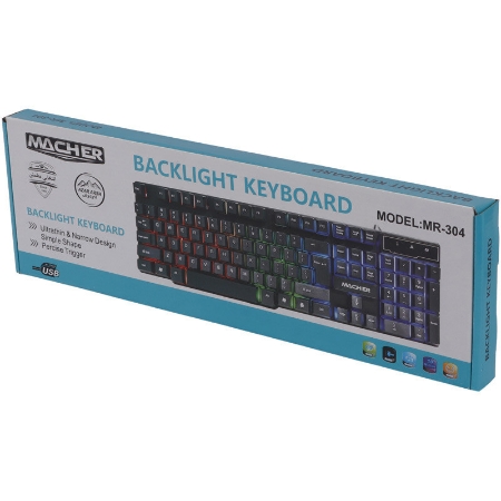 تصویر  کیبورد گیمینگ مچر MR-304 RGB