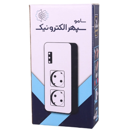 تصویر  محافظ برق یخچال و فریزر 2 خانه ارت دار سامو سپهر الکترونیک SSE 100 با کابل 2.8 متری