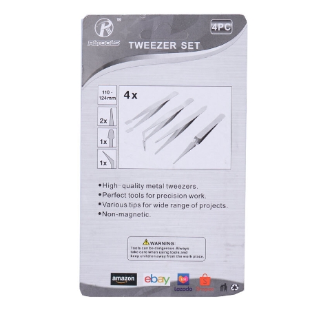 تصویر  پنس RL Tools بسته 4 عددی