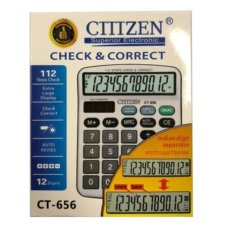 تصویر  ماشین حساب سیتیزن Citizen CT-656